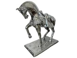 Silver fancy horse