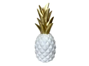 White and gold small pineapple