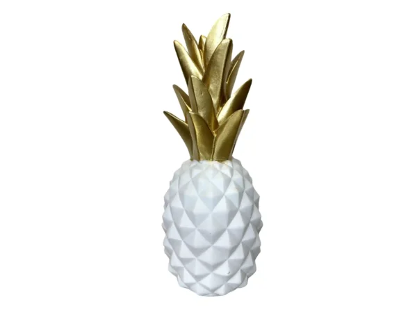 White and gold small pineapple