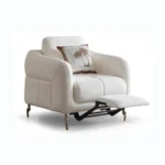 lugano white armchair