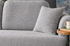 Miranda grey sofa, alternate seating angle
