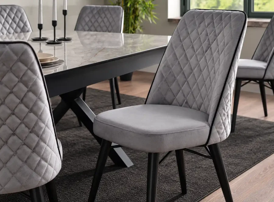 tower-dining-set-3 Closeup view of Tower dining set dining chair