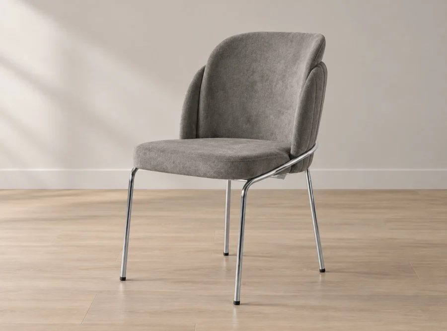 alp-dark-grey-dining-chair-1 Alp Dark Grey Dining Chair, front three-quarter view