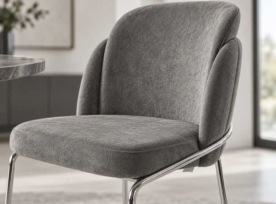 alp-dark-grey-dining-chair-3 Alp Dark Grey Dining Chair, rear three-quarter view