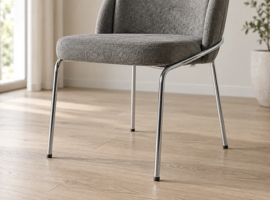 alp-dark-grey-dining-chair-4 Alp Dark Grey Dining Chair, upholstery and frame detail