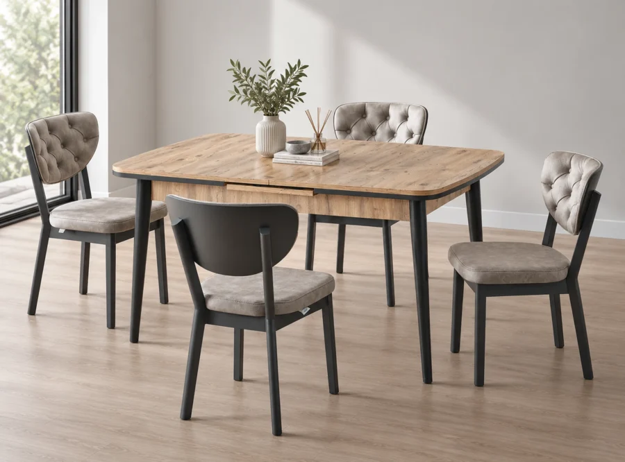 berlin-atlantik-dining-set-1 Berlin Atlantik dining set, front three-quarter styled view