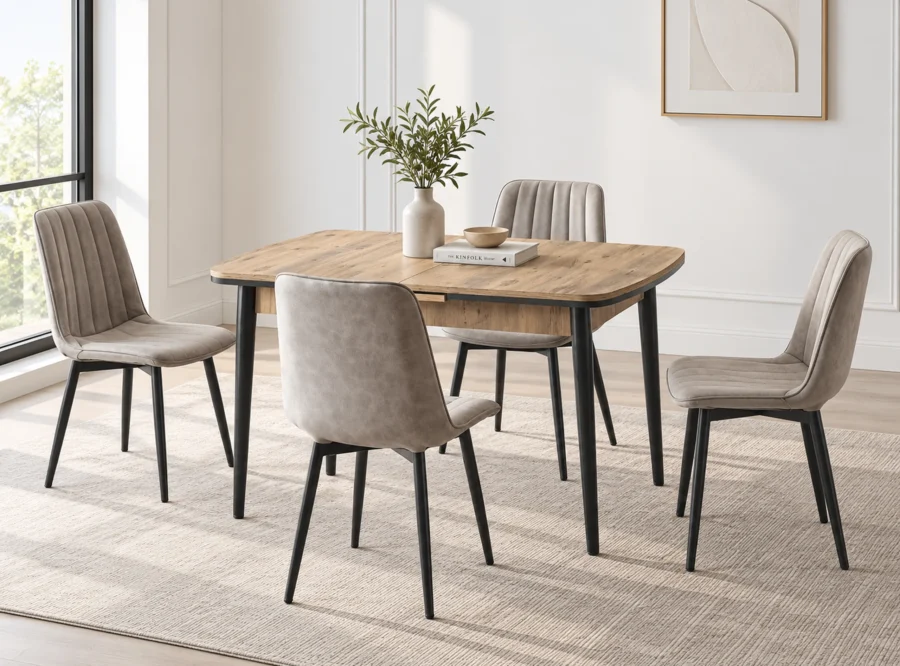 berlin-atlantik-dining-set-scoop-chair-4 Berlin Atlantik dining set with scoop chairs, alternate styled room view