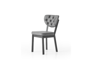 Berlin Bermuda Siyah Grey Dining Chair