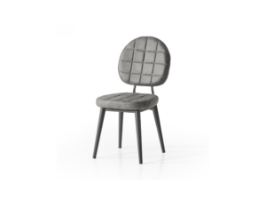 Berlin Bermuda Siyah Light Grey Dining Chair