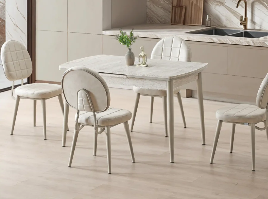 berlin-traverten-dining-set Berlin Traverten Dining Set