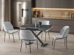 Diamond Irony Siyah Dining Set