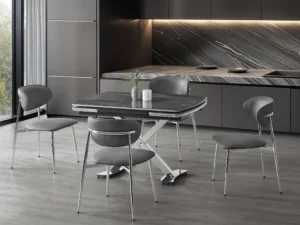 Diamond Irony Krom Dining Set