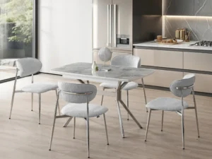 Duman krom dining set