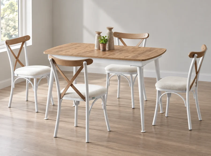 milano-atlantik-dining-set-1 Milano Atlantik dining set, front three-quarter styled view