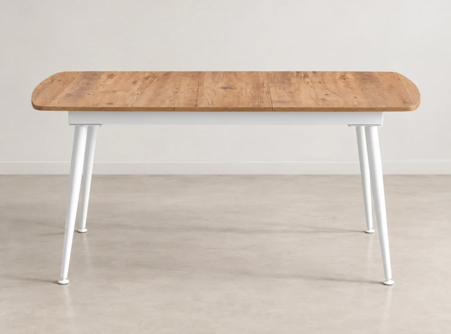 milano-wood-effect-dining-table-4 Milano wood-effect dining table, straight-on side view