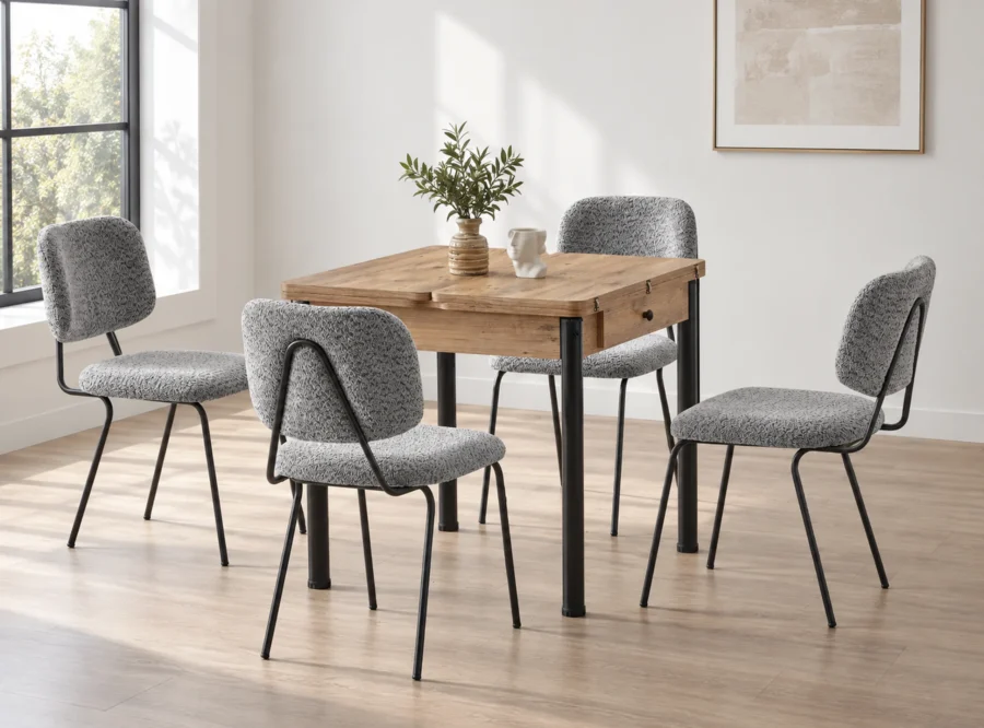 neva-atlantik-dining-set-grey-chair-4 Neva Atlantik dining set with grey chairs, alternate styled room view