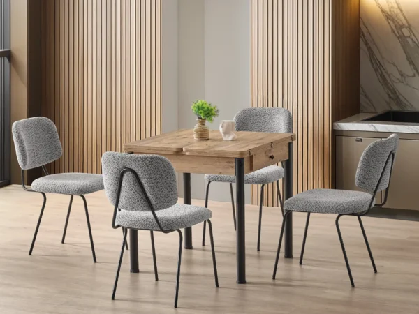 Neva Atlantik Dining Set with Grey Dining Chair
