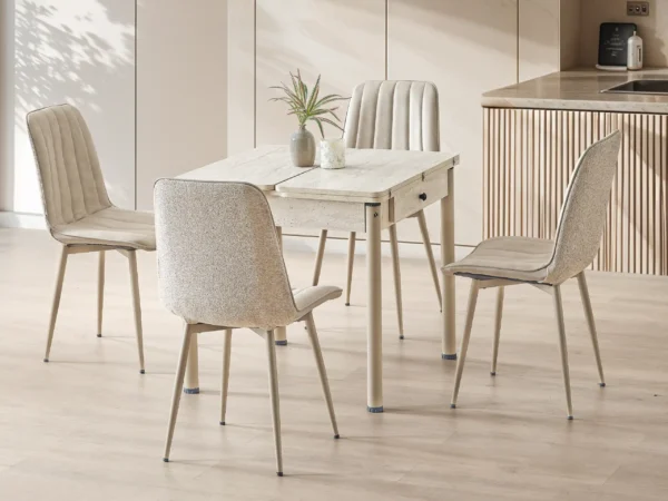 neva-traverten-dining-set Neva Traverten Dining Set