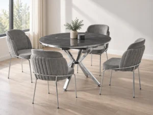 Zenit Plus Irony dining set, alternate styled room view