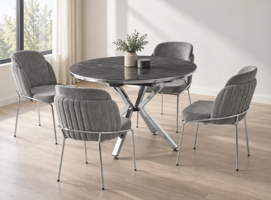 zenit-plus-irony-dining-set-4 Zenit Plus Irony dining set, alternate styled room view