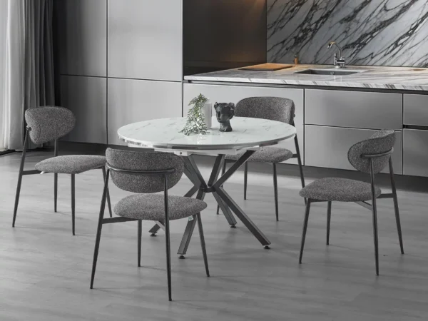 zenit-plus-marmo-siyah-dining-set Zenit Plus Marmo Siyah Dining Set