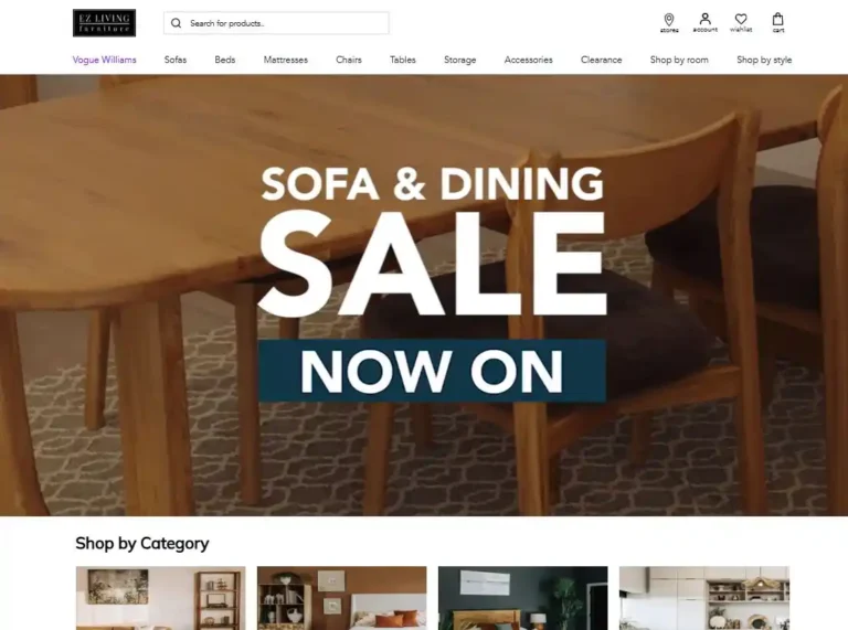 ez living furniture website