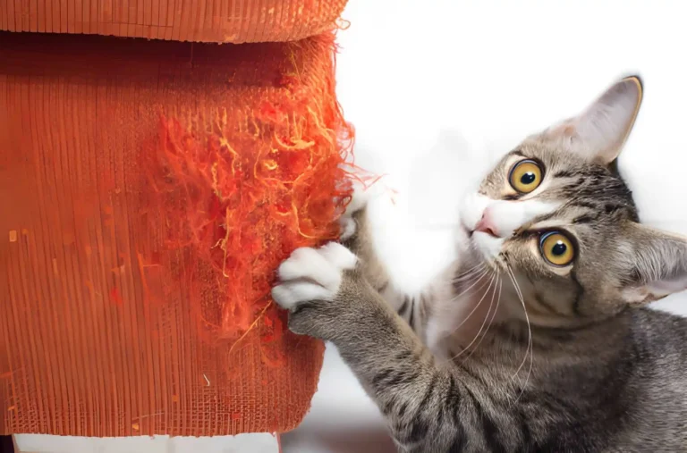 cat scratching furniture