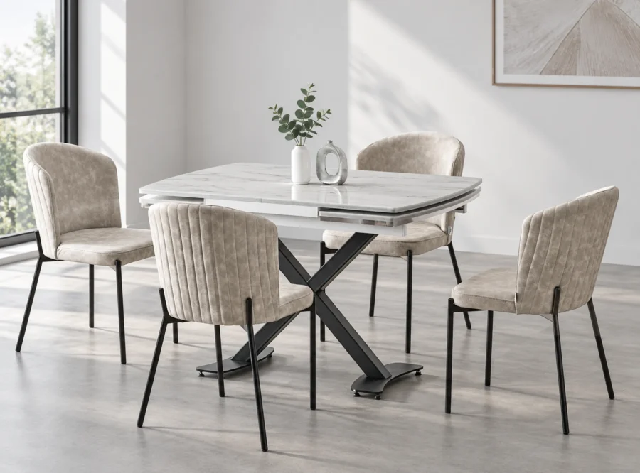 diamond-marmo-siyah-dining-set-4 Diamond Marmo Siyah dining set, alternate styled room view