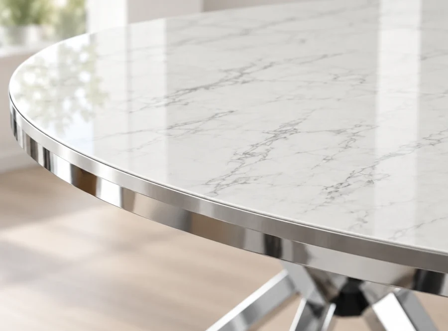 zenit-plus-marmo-krom-dining-table-2 Zenit Plus Marmo Krom dining table, alternate angle view
